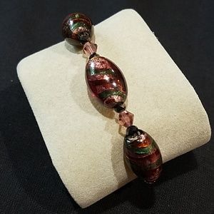 Original Handmade crystal and glass bead bracelet